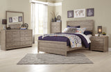 Culverbach 6-Piece Full Panel Bed with Mirrored Dresser, Chest and Nightstand (Nightstand, Chest of Drawers, Full Panel Headboard/Footboard, Full Panel Rails, Dresser, Bedroom Mirror)