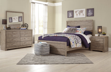 Culverbach 6-Piece Full Panel Bed with Mirrored Dresser and 2 Nightstands (Nightstand, Nightstand, Full Panel Headboard/Footboard, Full Panel Rails, Dresser, Bedroom Mirror)