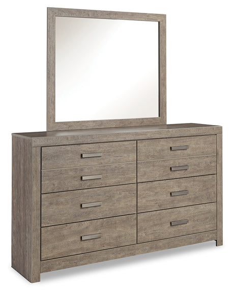 Culverbach King Panel Bed, Dresser, Mirror and Nightstand (Bed Size: King)