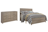 Culverbach 3-Piece Queen Panel Bed with Dresser (Queen Panel Headboard/Footboard, Queen Panel Rails, Dresser)