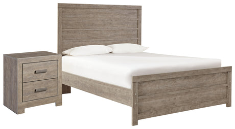 Culverbach 3-Piece Full Panel Bed with Nightstand (Nightstand, Full Panel Headboard/Footboard, Full Panel Rails)