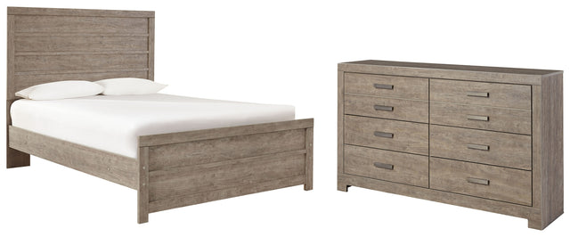 Culverbach 3-Piece Full Panel Bed with Dresser (Full Panel Headboard/Footboard, Full Panel Rails, Dresser)