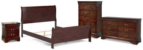Alisdair Queen Sleigh Bed, Dresser, Mirror, 2 Chests and 2 Nightstands
