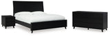 Danziar Queen Panel Bed, Dresser and Nightstand (Bed Size: Queen)