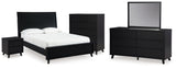 Danziar Queen Bed, Dresser, Mirror, Chest and Nightstand