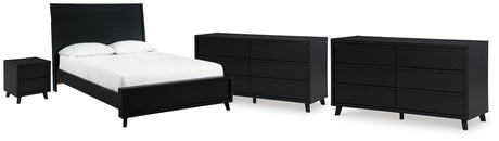 Danziar Queen Panel Bed, 2 Dressers and Nightstand