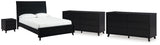 Danziar Queen Panel Bed, 2 Dressers and Nightstand