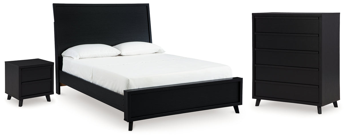 Danziar Queen Panel Bed, Chest and Nightstand