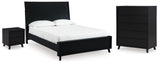 Danziar Queen Panel Bed, Chest and Nightstand