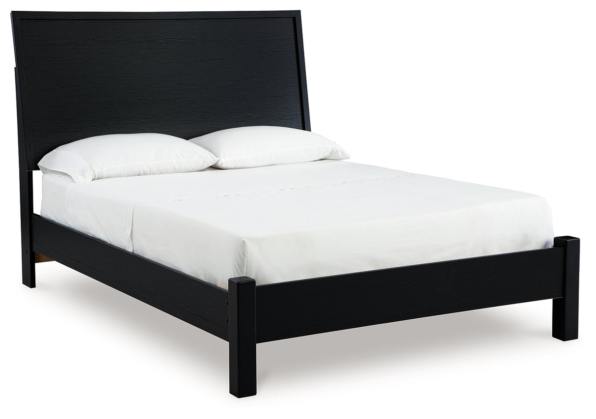 Danziar Queen Panel Bed, Dresser and Mirror (Bed Size: Queen)