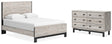 Vessalli 4-Piece Queen Panel Bed with Dresser (Queen Panel Footboard, Queen Panel Headboard, Queen Panel Rails, Dresser)