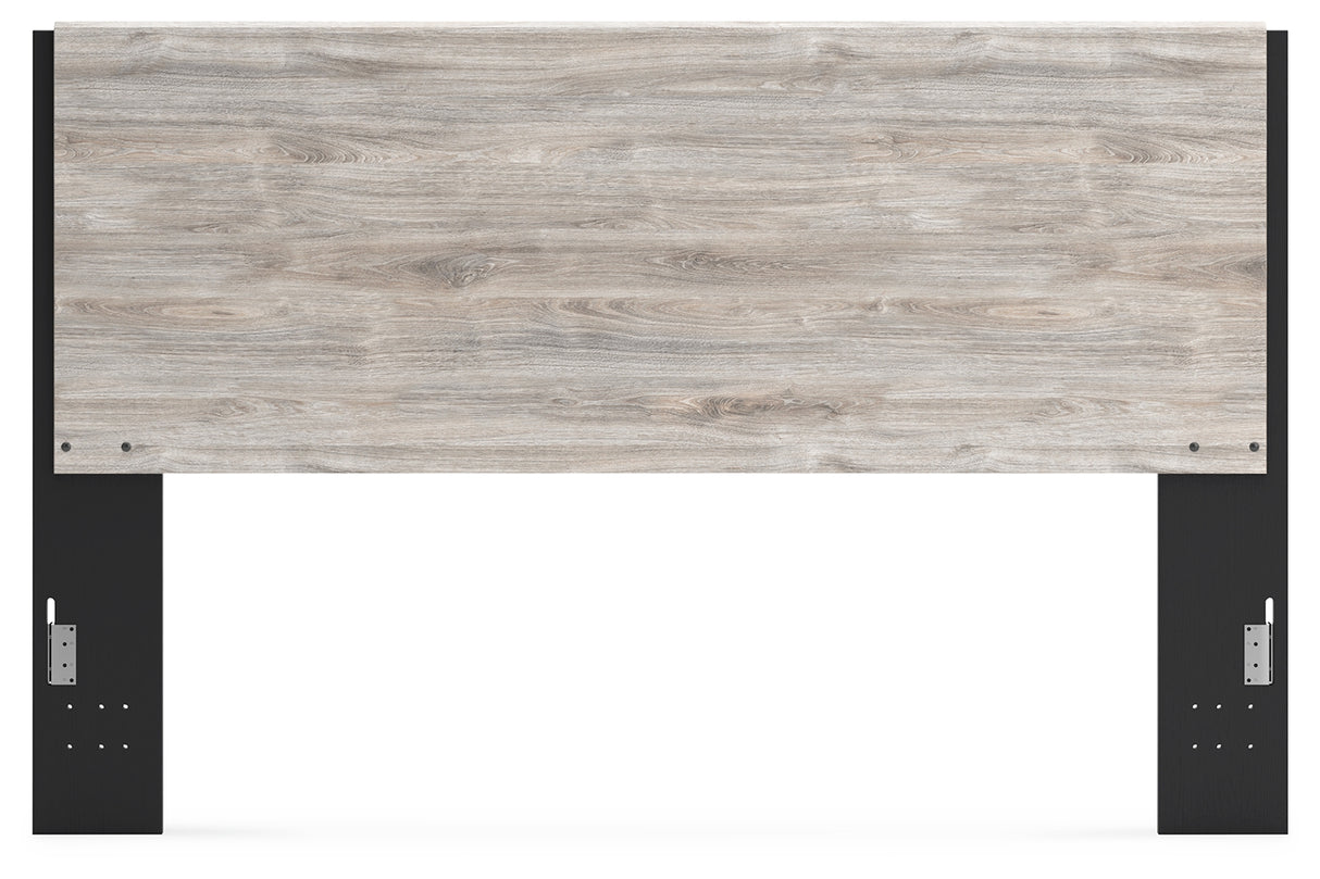 Vessalli 3-Piece King Panel Headboard with Mirrored Dresser (King Panel Headboard, Dresser, Bedroom Mirror)