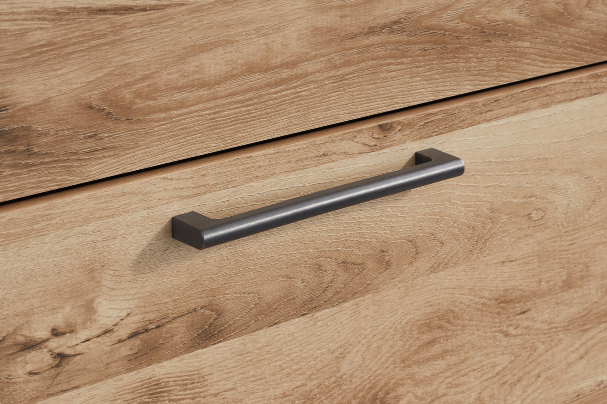 Hyanna 4-Piece Twin Panel Headboard with Mirrored Dresser and Nightstand (Twin Panel Headboard, Dresser, Bedroom Mirror, Nightstand)