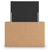 Aleaport 4-Piece Full Panel Bed with Mirrored Dresser (Full Panel Footboard with Rails, Full Panel Headboard, Dresser, Bedroom Mirror)