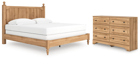 Aleaport 3-Piece King Panel Bed with Dresser (King Panel Footboard with Rails, King Panel Headboard, Dresser)