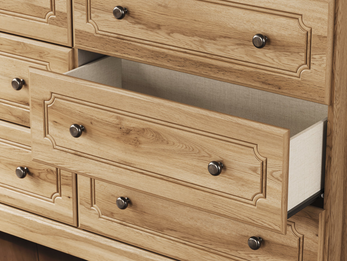 Aleaport 3-Piece Full Panel Bed with Dresser (Full Panel Footboard with Rails, Full Panel Headboard, Dresser)