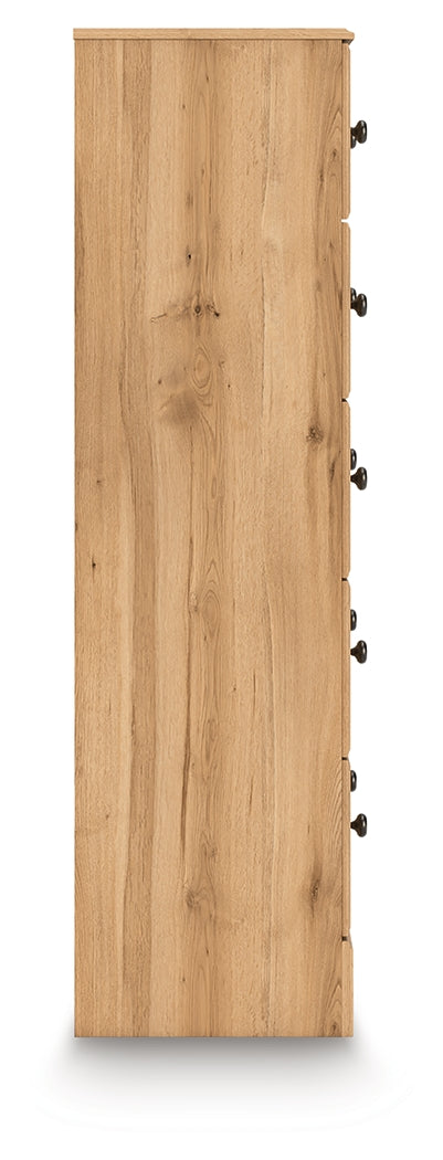 Aleaport 4-Piece Full Panel Bed with Chest and Nightstand (Full Panel Footboard with Rails, Full Panel Headboard, Chest of Drawers, Nightstand)