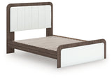 Kendanport Queen Upholstered Bed, Dresser and Nightstand (Bed Size: Queen)