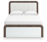 Kendanport Queen Upholstered Bed, Dresser and Nightstand (Bed Size: Queen)