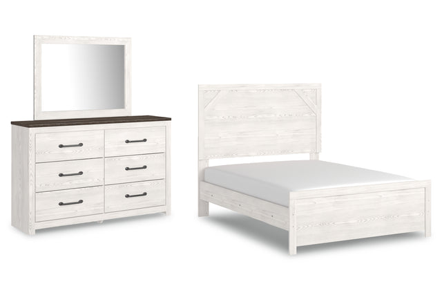 Gerridan Full Panel Bed with Dresser and Mirror