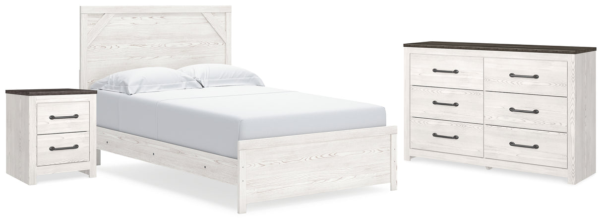 Gerridan Queen Panel Bed, Dresser and Nightstand (Bed Size: Queen)