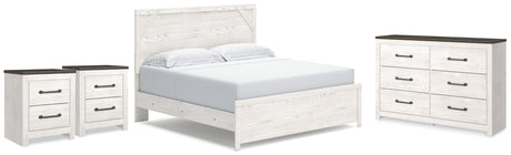 Gerridan King Panel Bed, Dresser and 2 Nightstands (Bed Size: King)