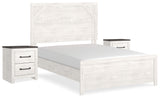 Gerridan Full Panel Bed and 2 Nightstands