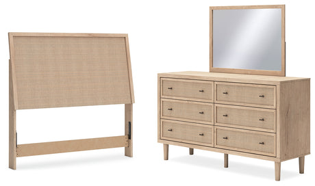 Cielden Panel Bed, Dresser and Mirror (Bed Size: Full)