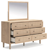 Cielden Queen Panel Bed, Dresser, Mirror and Nightstand (Bed Size: Queen)
