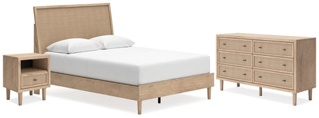 Cielden Queen Panel Bed, Dresser and Nightstand (Bed Size: Queen)