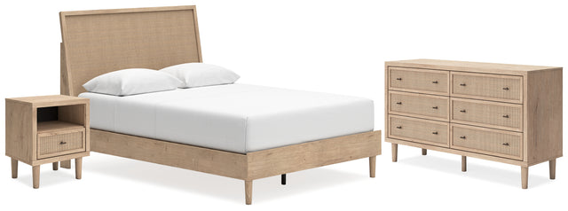 Cielden Queen Panel Bed, Dresser and Nightstand (Bed Size: Queen)