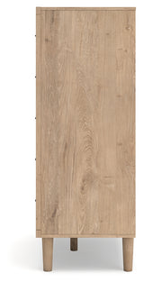 Cielden 6-Piece King Panel Headboard with Mirrored Dresser, Chest and 2 Nightstands (King Panel Headboard, Dresser, Bedroom Mirror, Chest of Drawers, Nightstand, Nightstand)