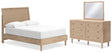Cielden Full Panel Bed, Dresser and Mirror (Bed Size: Full)