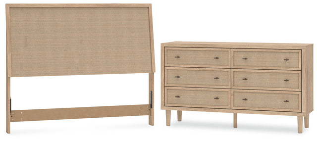 Cielden 2-Piece Queen Panel Headboard with Dresser (Queen Panel Headboard, Dresser)