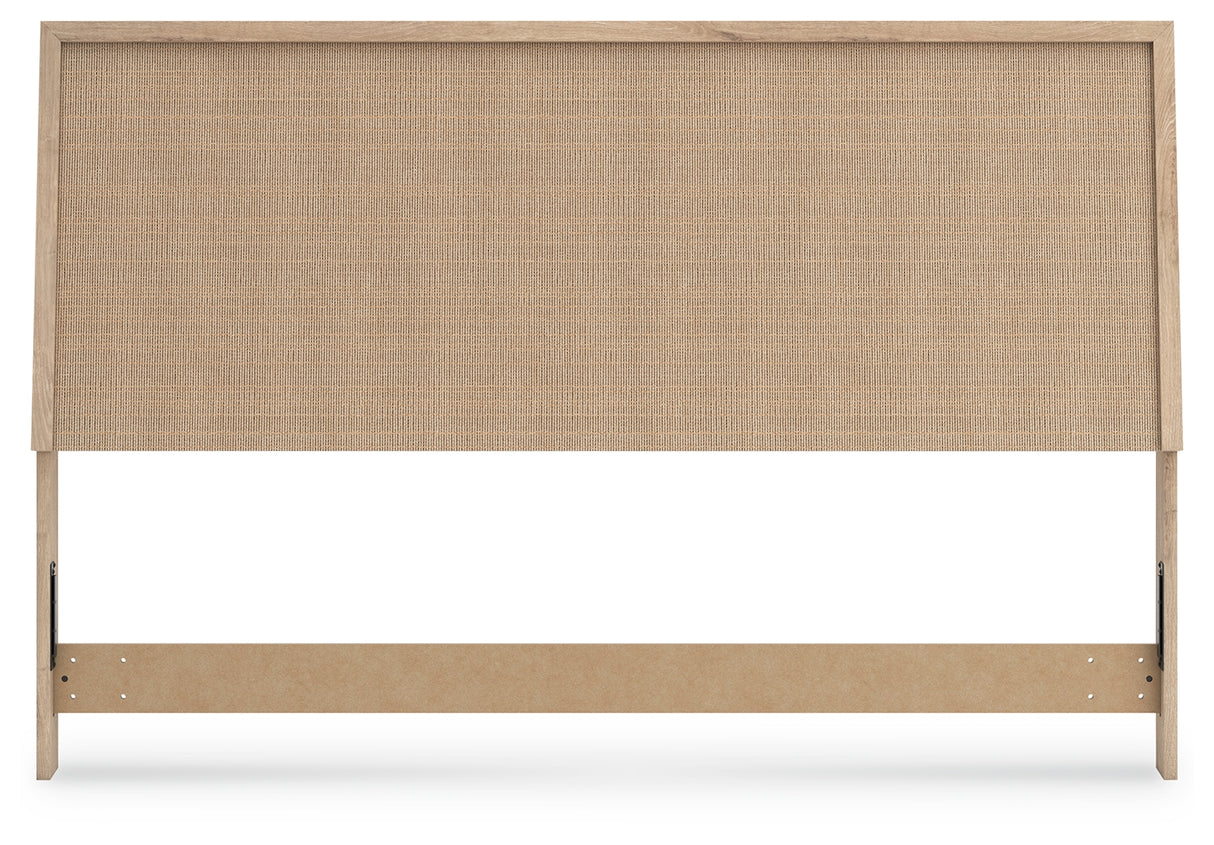 Cielden 4-Piece King Panel Headboard with Mirrored Dresser and Chest (King Panel Headboard, Chest of Drawers, Dresser, Bedroom Mirror)