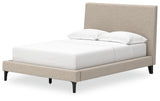 Cielden Queen Upholstered Bed with Roll Slats (Bed Size: Full)