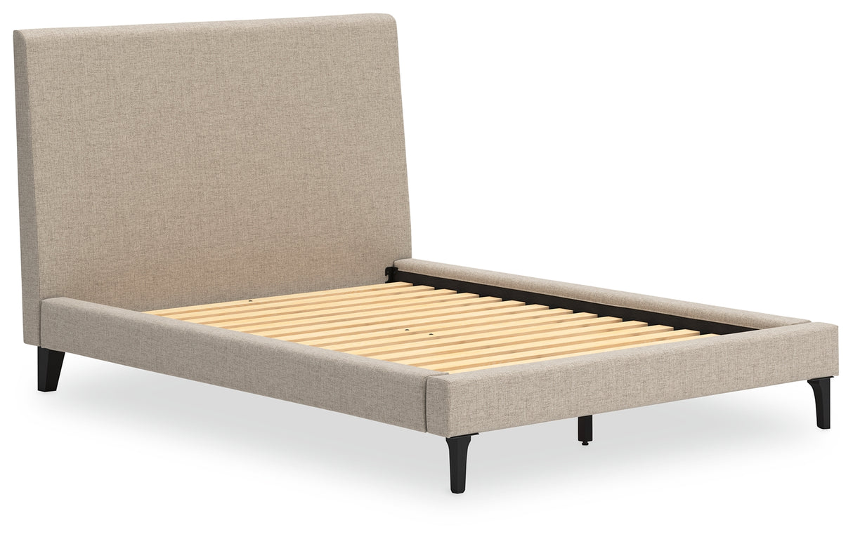 Cielden Queen Upholstered Bed with Roll Slats (Bed Size: Full)