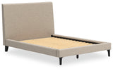 Cielden Queen Upholstered Bed with Roll Slats (Bed Size: Full)