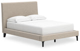 Cielden Queen Upholstered Bed with Roll Slats (Bed Size: Full)
