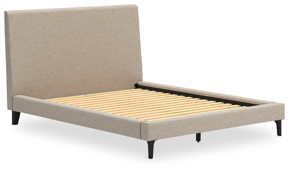 Cielden Queen Upholstered Bed with Roll Slats (Bed Size: Queen)