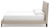 Cielden Queen Upholstered Bed with Roll Slats (Bed Size: King)