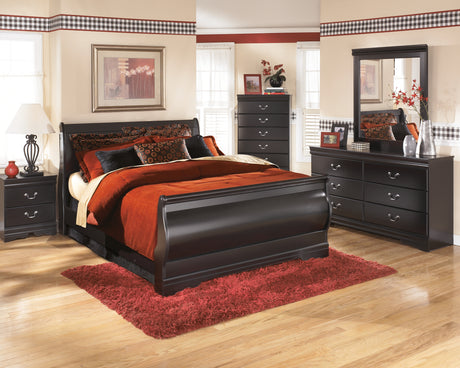 Huey Vineyard Queen Sleigh Bed (Bed Size: Queen)