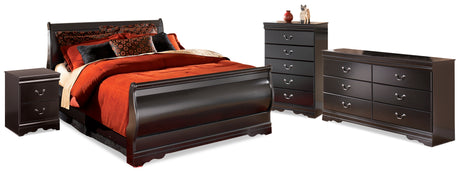 Huey Vineyard Full Sleigh Bed, Dresser, Mirror, Chest and Nightstand (Bed Size: Full)