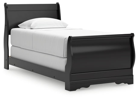 Huey Vineyard Queen Sleigh Bed (Bed Size: Twin)