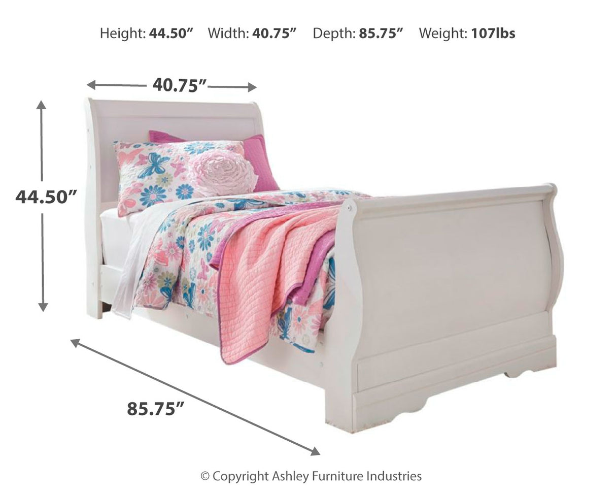 Anarasia Twin Sleigh Bed (Variation Bed Size: Twin)