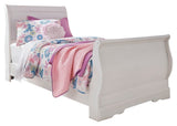 Anarasia Twin Sleigh Bed with Nightstand