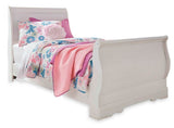 Anarasia Twin Sleigh Bed, Dresser, Mirror and Chest