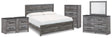 Bronyan King Panel Bed, Dresser, Mirror, Chest and 2 Nightstands (Bed Size: King)