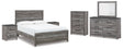 Bronyan 7-Piece Queen Panel Bed with Mirrored Dresser and 2 Nightstands (Queen Panel Headboard/Footboard, Queen Panel Rails, Dresser, Bedroom Mirror, Chest of Drawers, Nightstand, Nightstand)