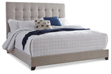 Dolante 2-Piece Queen Upholstered Bed with Mattress (Queen Upholstered Bed, Chime 12 Inch Hybrid Queen Mattress in a Box)